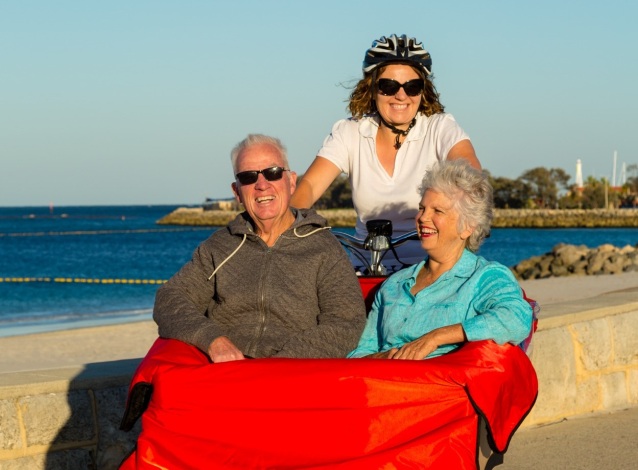 Alanagh Godderidge is helping the community, one trishaw at a time Image