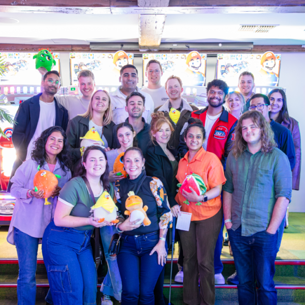 A group of Leading Youth Forward volunteers following a mini golf/arcade trip