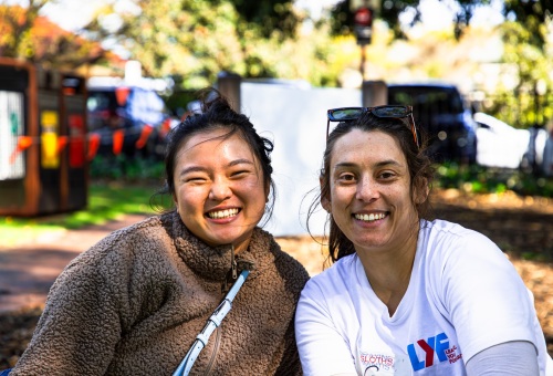 Two Leading Youth Forward volunteers